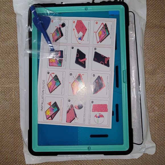 Samsung Galaxy Tab A8 10.5'' SM-X200 Shockproof Tablet Case Stand Cover Green - Picture 4 of 4